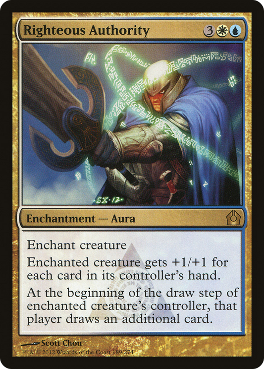 Righteous Authority (RTR-189) (Foil)