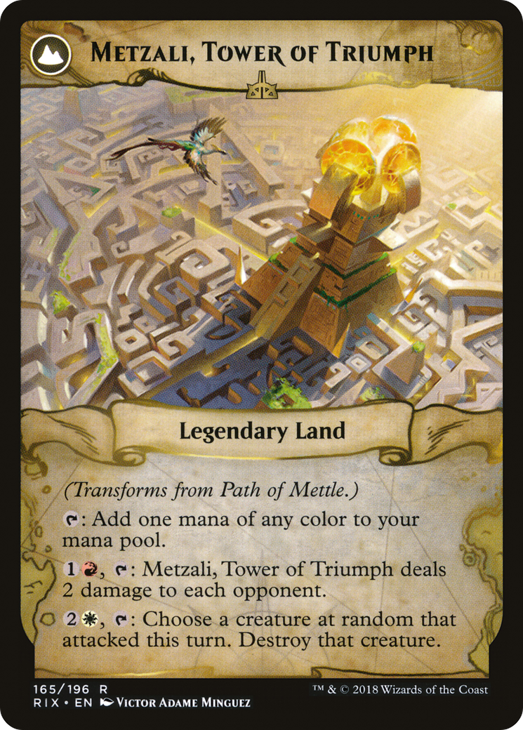 Path of Mettle // Metzali, Tower of Triumph (RIX-165) (Foil)