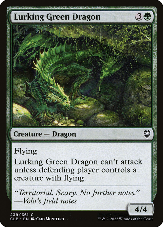 Lurking Green Dragon (CLB-239) (Foil)
