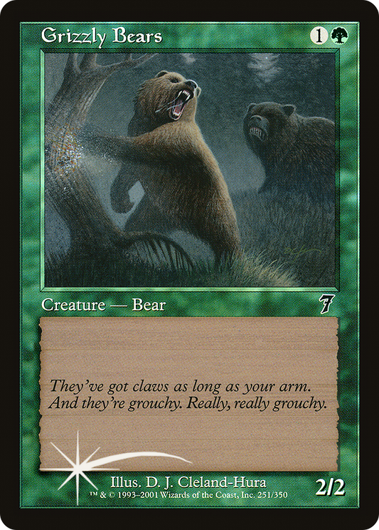 Grizzly Bears (7ED-251★) (Foil)