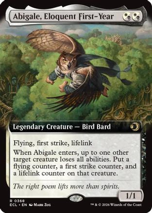 Abigale, Eloquent First-Year (Extended Art) (ECL-368) (Foil)