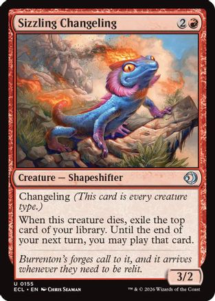Sizzling Changeling (ECL-155) (Foil)