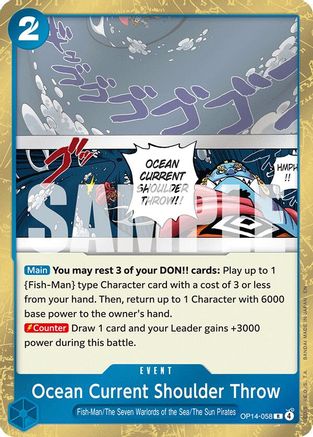 Ocean Current Shoulder Throw (OP14-058) (Foil)