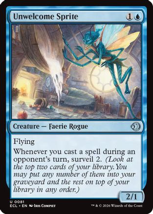 Unwelcome Sprite (ECL-081) (Foil)