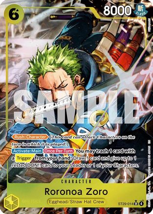 Roronoa Zoro (Full Art) (ST29-014) (Foil)