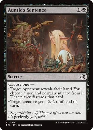 Auntie's Sentence (ECL-085) (Foil)