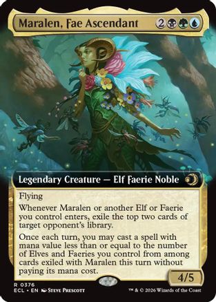 Maralen, Fae Ascendant (Extended Art) (ECL-376) (Foil)