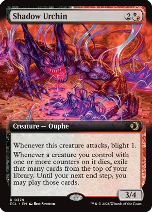 Shadow Urchin (Extended Art) (ECL-379) (Foil)