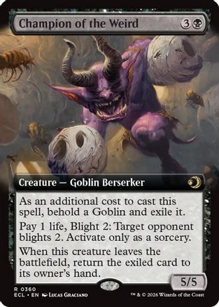 Champion of the Weird (Extended Art) (ECL-360) (Foil)