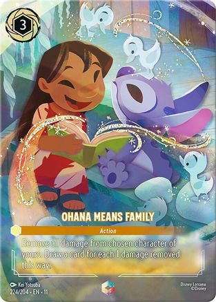 Ohana Means Family (Enchanted) (11-224) (Holofoil)