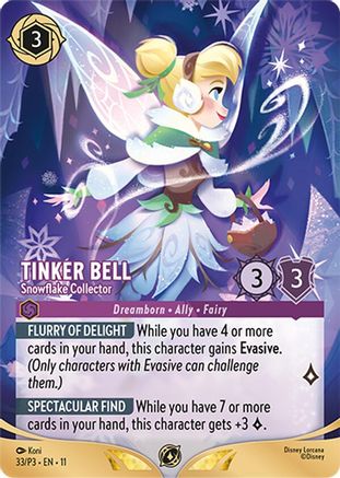 Tinker Bell - Snowflake Collector (Store Championship Participant) (DLPC-033)
