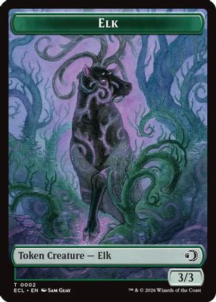 Elk // Mutavault Double-Sided Token (ECL-2 // 11) (Foil)