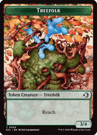 Treefolk // Goblin Double-Sided Token (ECL-3 // 6) (Foil)
