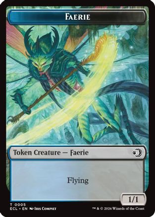 Faerie // Goblin Double-Sided Token (ECL-5 // 6) (Foil)