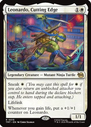 Leonardo, Cutting Edge (TMT-015) (Foil)