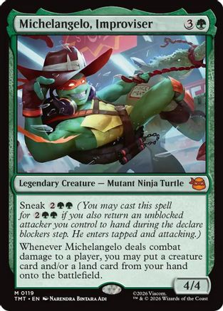 Michelangelo, Improviser (TMT-119) (Foil)
