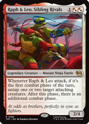 Raph & Leo, Sibling Rivals (TMT-166) (Foil)