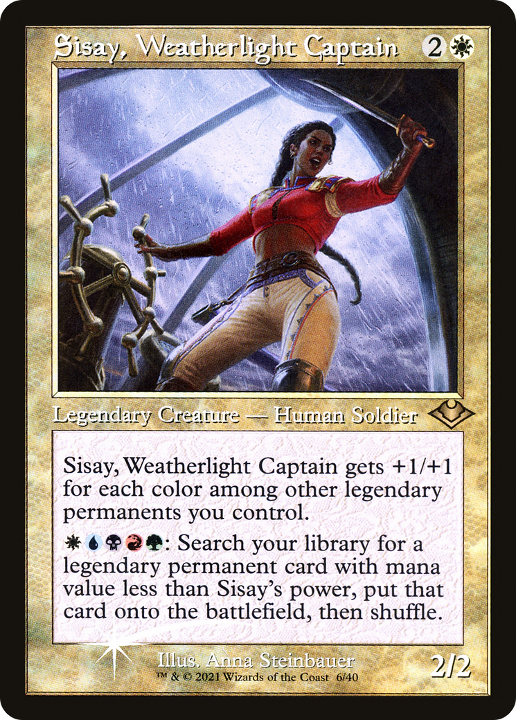Sisay, Weatherlight Captain (MH1-006) (Etched Foil)