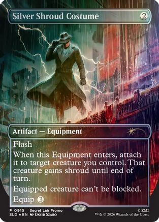 Silver Shroud Costume (SLD-915) (Foil)