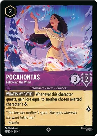 Pocahontas - Following the Wind (11-042) (Cold Foil)