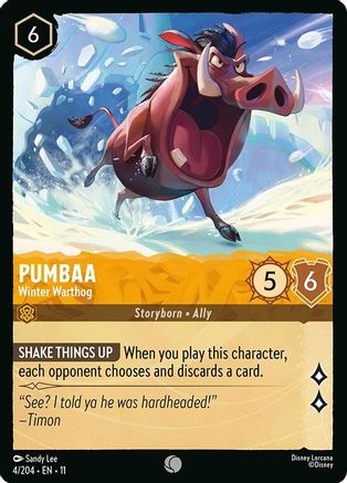 Pumbaa - Winter Warthog (11-004) (Cold Foil)