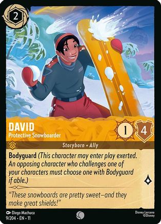 David - Protective Snowboarder (11-009) (Cold Foil)