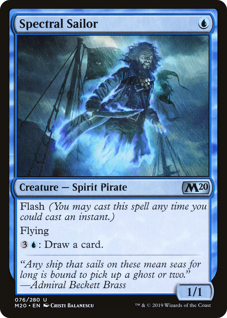 Spectral Sailor (M20-076) (Foil)