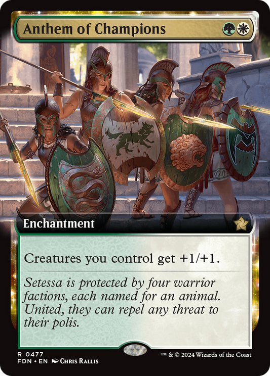 Anthem of Champions (FDN-477) (Extended Art) (Foil)