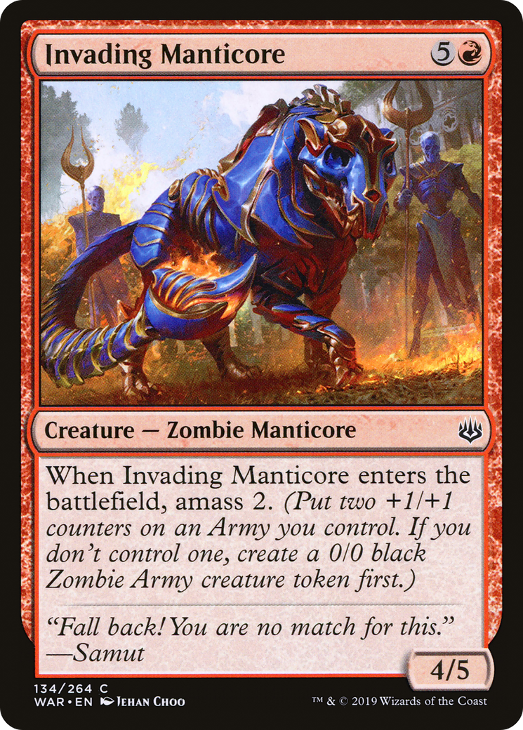 Invading Manticore (WAR-134) (Foil)