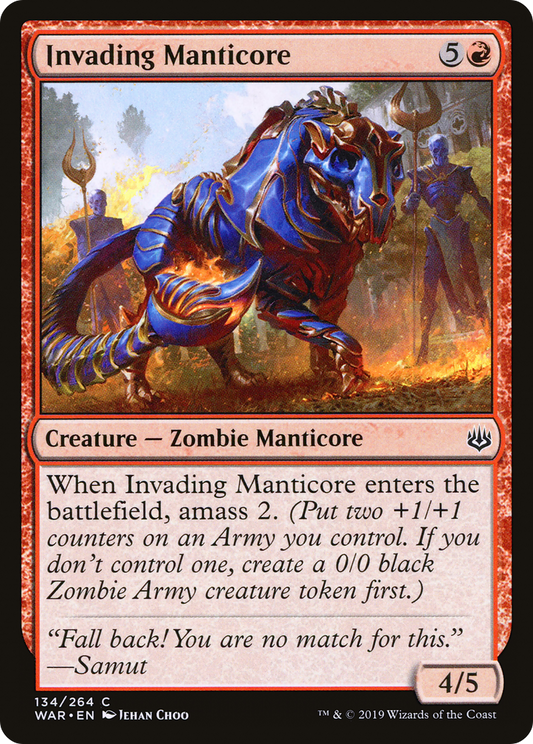 Invading Manticore (WAR-134) (Foil)