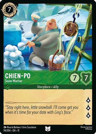 Chien-Po  - Snow Warrior (11-074) (Cold Foil)