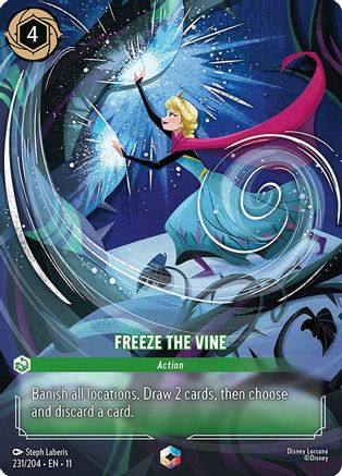 Freeze the Vine (Enchanted) (11-231) (Holofoil)