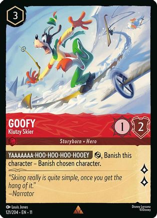 Goofy - Klutzy Skier (11-121) (Cold Foil)