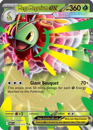 Mega Meganium ex (ASC-010) (Holofoil)