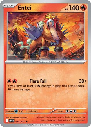 Entei (ASC-025) (Holofoil)