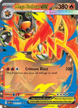Mega Emboar ex (ASC-031) (Holofoil)