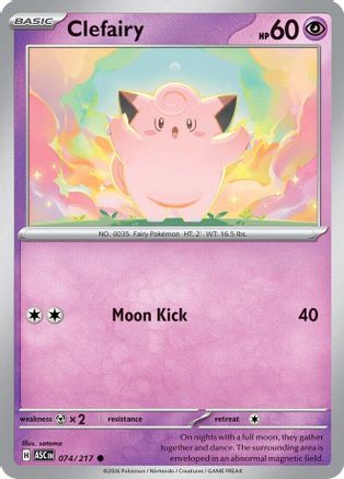 Clefairy (ASC-074) (Reverse Holofoil)
