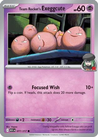 Team Rocket's  exeggcute (ASC-077)
