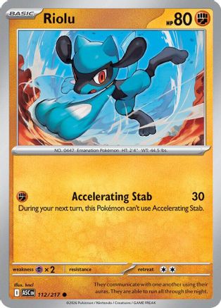 Riolu (ASC-112) (Reverse Holofoil)