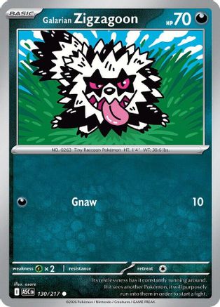 Galarian Zigzagoon (ASC-130) (Reverse Holofoil)