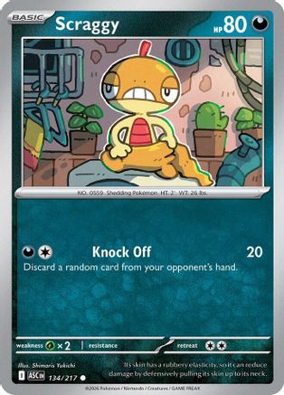 Scraggy (ASC-134) (Reverse Holofoil)