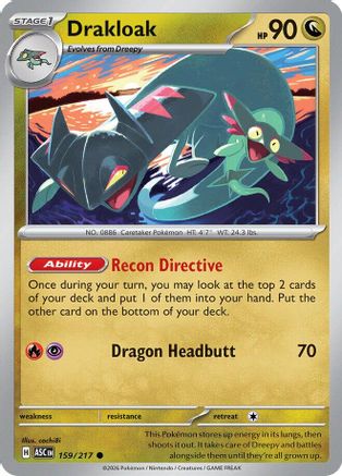 Drakloak (ASC-159) (Reverse Holofoil)