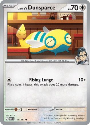 Larry's Dunsparce (ASC-163) (Reverse Holofoil)
