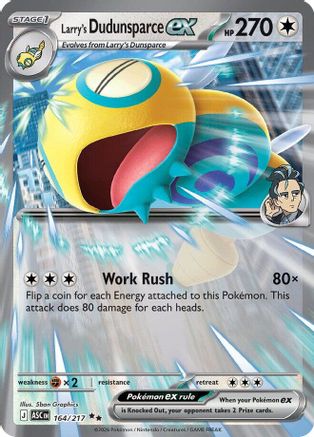 Larry's Dudunsparce ex (ASC-164) (Holofoil)