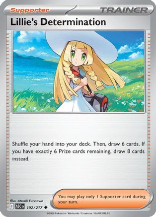 Lillie's Determination (ASC-192) (Reverse Holofoil)