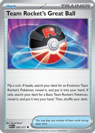 Team Rocket's Great Ball (ASC-205)