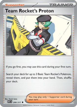 Team Rocket's Proton (ASC-208) (Reverse Holofoil)