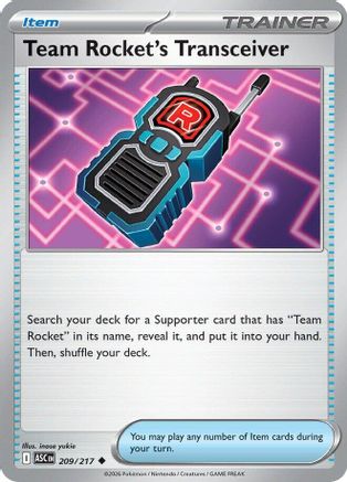 Team Rocket's Transceiver (ASC-209) (Reverse Holofoil)