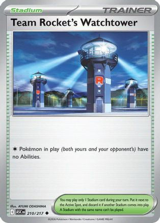 Team Rocket's Watchtower (ASC-210) (Reverse Holofoil)