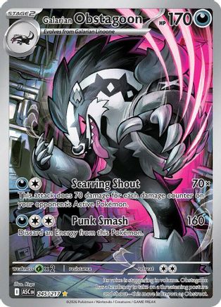 Galarian Obstagoon (ASC-245) (Holofoil)